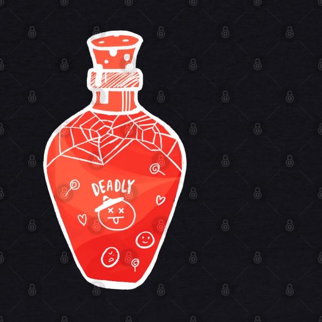 Halloween red emoji potion with by Rice Paste